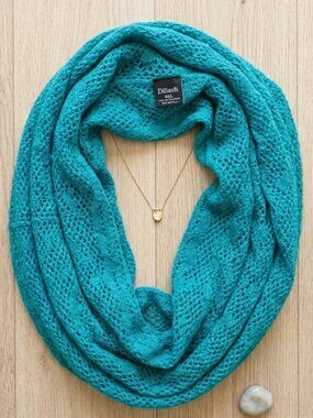 Teal Knit Infinity Scarf 💙 Dillard's ALL